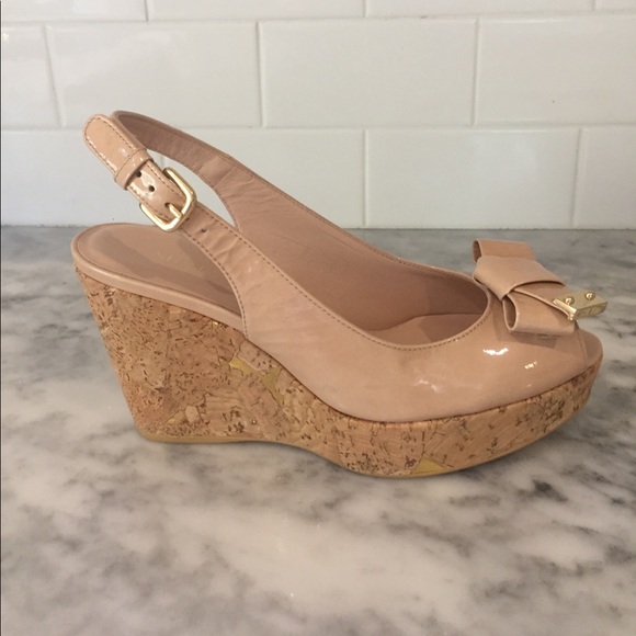 COPY - Stuart Weitzman Patent Leather Wedges - Picture 2 of 7